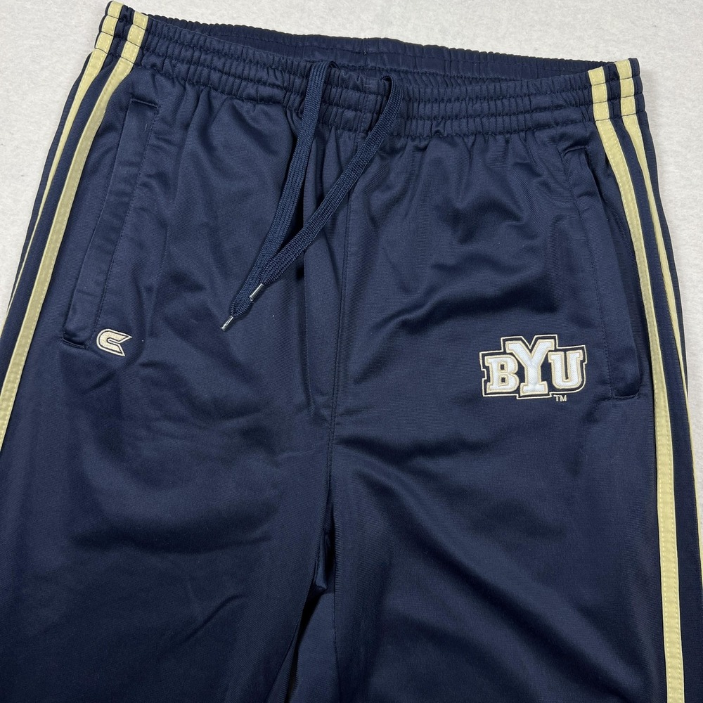 Vintage‎ BYU Cougars Track Pants Men's Size L Colosseum Athletics Warm Up Y2K